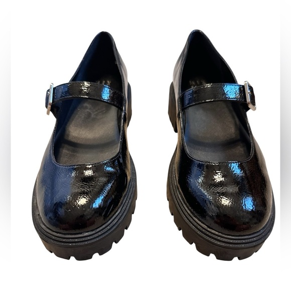 Mix No. 6 Wisteria Platform Mary Jane Chunky Lug Soles Black, Size 8.5 - Picture 1 of 7